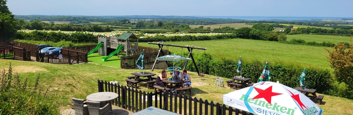 Aerial view of The Blacksmiths Garden, Isle of Wight